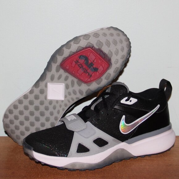 Nike Air Zoom Diamond Elite Turf Baseball Shoes Mens 8.5 Black - Picture 1 of 6